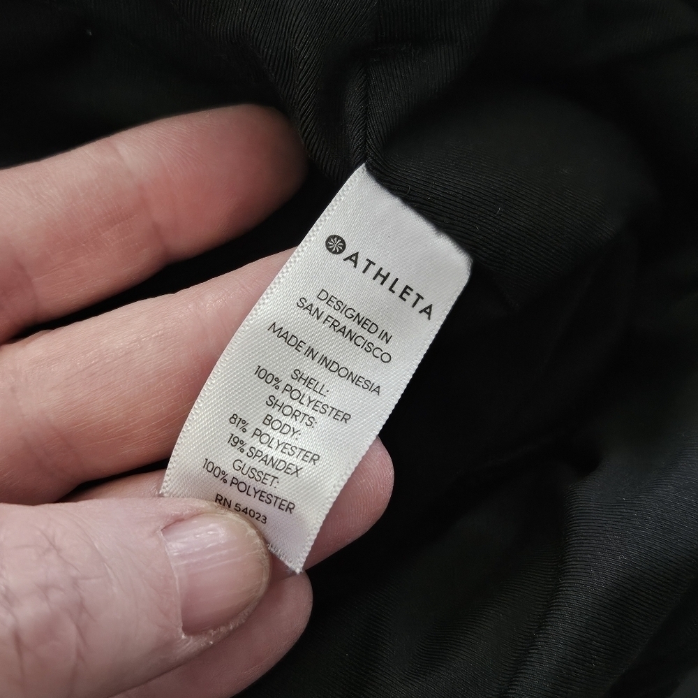 Athleta Black Athletic Skort Laser Run Size M - Picture 15 of 15